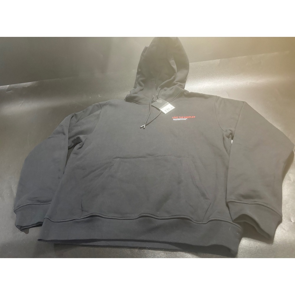 The Kooples Black Logo Hoodie Carry Over Logo Print Men's Size L‎